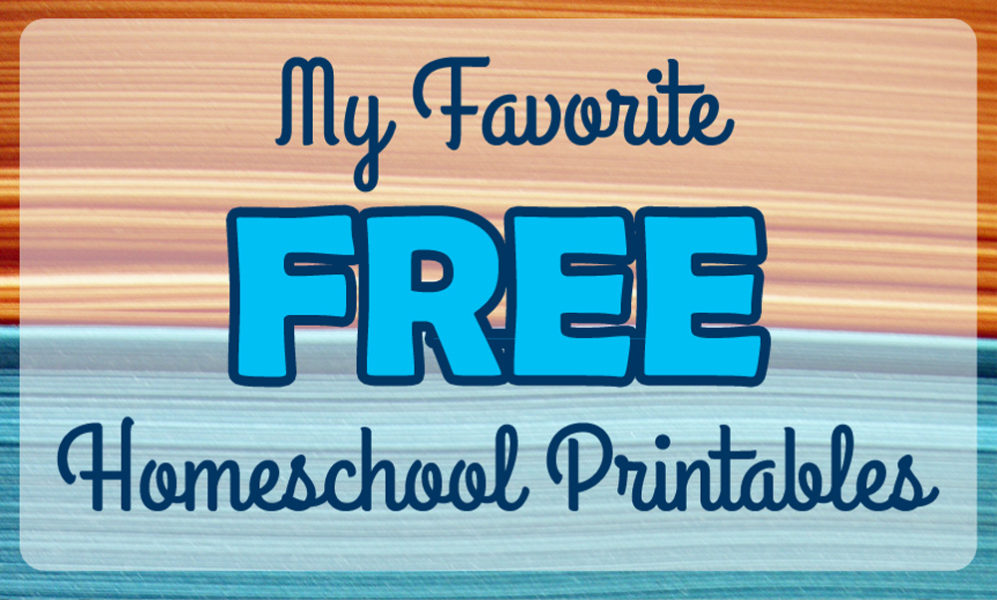 Giant List of Amazing Free Printables for your homeschool and summer learning!