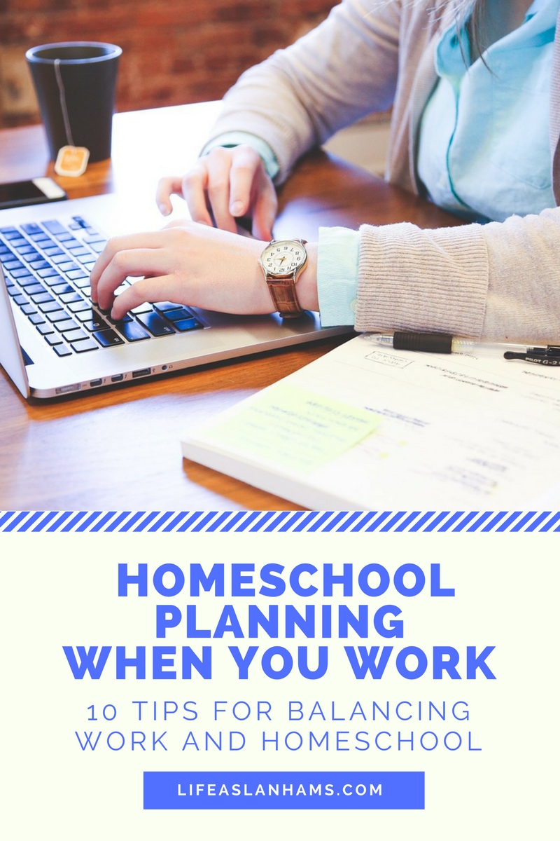 It is possible to homeschool and work at the same time. Here are some tips on planning your homeschool when you work.