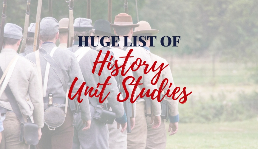 100 Free History Unit Study Resources to Homeschool History for FREE! Study events and people from Ancient History to Modern Day, free!