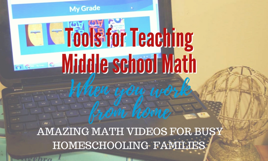 As a work-at-home mom, I am constantly looking for tools that help my kids to be independent learners and to need my help less often, so I was excited to hear about a new online video math tutoring series made just for the middle-school grades of Saxon Math! Math Videos from Nicole the Math Lady will help you balance work and homeschool by giving you another tool to foster independence in your middle schooler and give them the tools to succeed in Math!