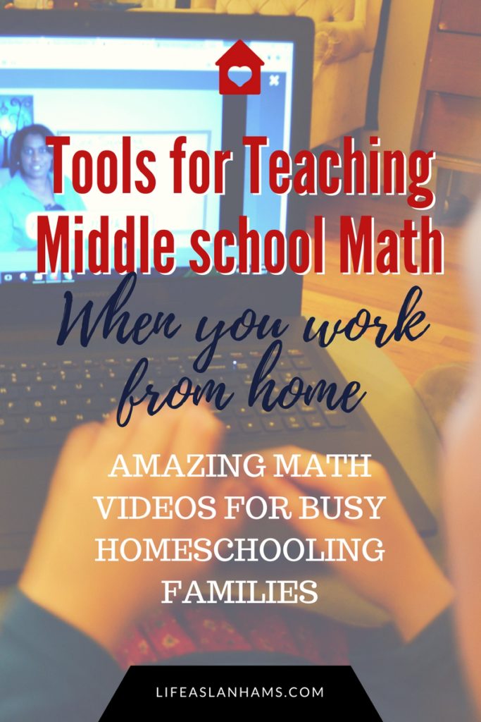 As a work-at-home mom, I am constantly looking for tools that help my kids to be independent learners and to need my help less often, so I was excited to hear about a new online video math tutoring series made just for the middle-school grades of Saxon Math! Math Videos from Nicole the Math Lady will help you balance work and homeschool by giving you another tool to foster independence in your middle schooler and give them the tools to succeed in Math!